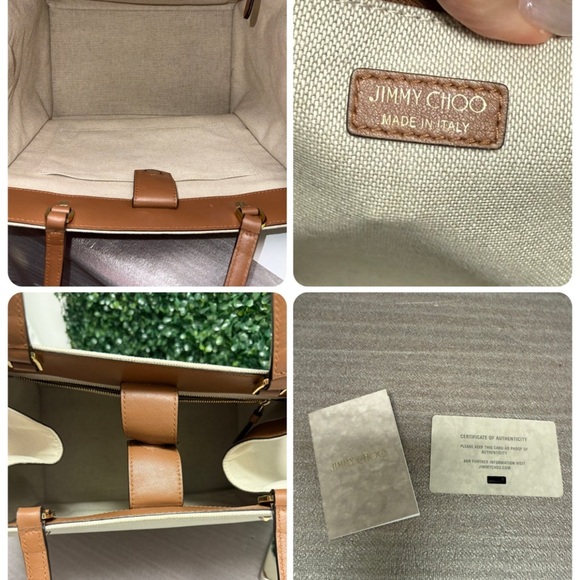 Jimmy Choo Varenne Canvas Reversible Tote Bag - Picture 8 of 14